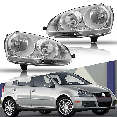 PAIR FIT 2006 2007 2008 2009 Volkswagen Jetta GTI MK5 Headlights 06-09 Headlamps • $127.99