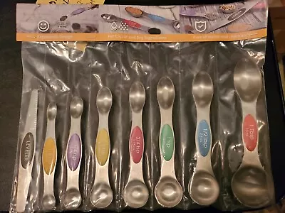 Kitchen Magnetic Measuring Spoons Stainless Steel No BPA Cooking Baking Tools • $8.99