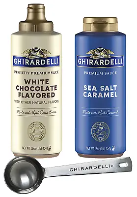 $32.36 • Buy Ghirardelli Sea Salt Caramel And White Chocolate Flavored Sauce Squeeze Bottles