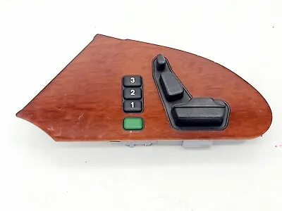 1994-99 Mercedes W140 S320 Front LEFT DRIVER Seat Switch Control Trim Bezel Wood • $49