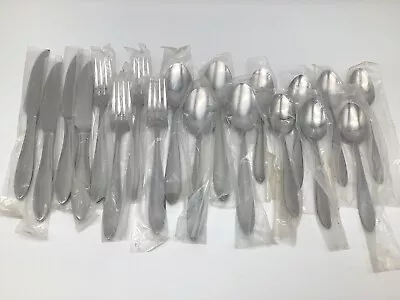 19 New MSE Martha Stewart MFS17 Glossy Stainless Flatware Set Of 19 Fork Spoon • $46.49