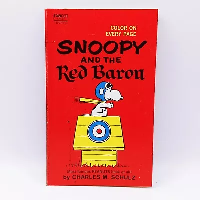 Snoopy And The Red Baron By Charlies M. Schultz Childrens Book Club HC VTG 1966 • $10