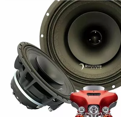 DIAMOND AUDIO MP654 6.5” PRO Full-Range Co-Ax Horn Speaker For Motorcycle Audio • $399.95