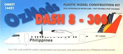 1/144 Modern Airliner : DHC Dash 8 -300 [Philippines] #14421 :OZMODS • $44.95