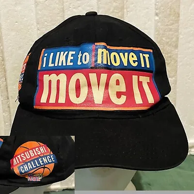 VINTAGE NBL BASKETBALL 90s Cap MITSUBISHI CHALLENGE NBL ‘I Like To Move It’ RARE • $48.26