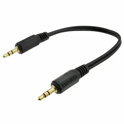 Car AUX 3.5mm Jack IN To MP3 IPod IPhone 15cm Short Cable Lead • £2.75