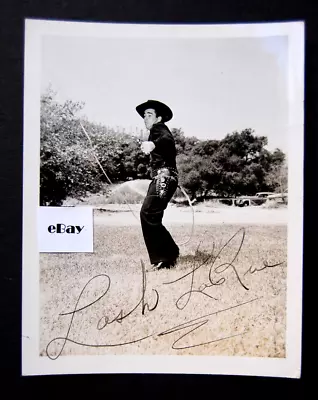 Cowboy Actor Alfred Lash LaRue Autograph: Signed 4x5 B&W Photograph • $9.50