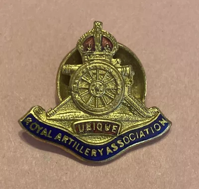 British Royal Artillery Association Lapel Pin With Enamel  J. R. Gaunt London • $16