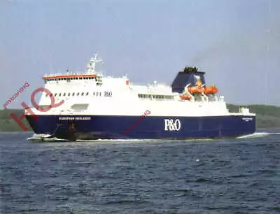 Picture Postcard P&O FERRIES MV EUROPEAN HIGHLANDER • £3.99