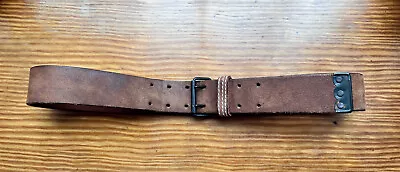 RRL Roughout Suede Leather Belt 36 Made In Italy Double RL Ralph Lauren • $99