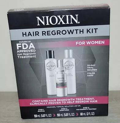 Nioxin Hair Regrowth Kit For Women FDA (Shampoo/Conditioner/Treatment) EXP 11/23 • $22.47