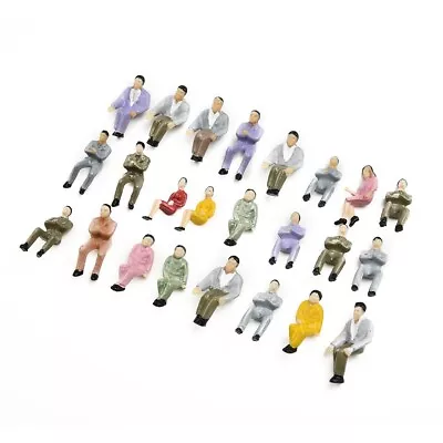 Set Of 50 Seated Painted Model People Figures For 1 50 Scale Train Scenes • £10.19