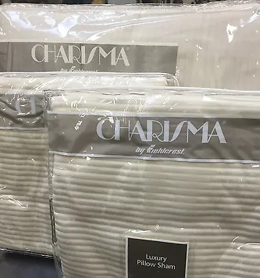 Charisma * Usa Made* Italian Matelasse'* King * Duvet Set *  Parchment(bone) • $129.95