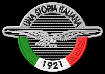 Patch Ricamata Termoadesiva Teschio Moto Guzzi - 20,5x19,5cm, Per Casco O Giubbotto