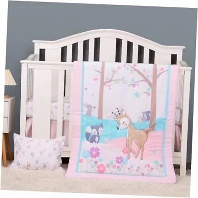  Mini Crib Bedding Sets Deer Baby Girl Crib Bedding Set Sets For Deer's Wish • $60.02