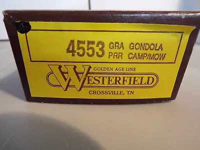 Westefield  #4553 Resin Kit Prr Gra Gondola Car  Camp/mow Niob • $19.95