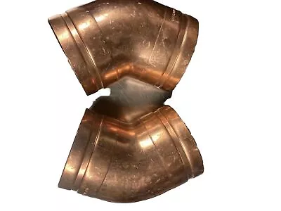 Victaulic 611 4 In. Grooved Copper 45° Elbow • $200