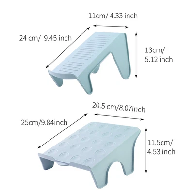 $14.90 • Buy Non Slip Shoe Storage Rack High Heels Double Layer Handle Design Stackable PP