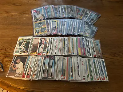 Lot Of 200 Vintage Baseball Cards 1959-85 HOFs Stars Clemente Maris Kaline++ • $9.99