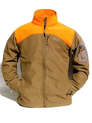 Cabela's Men's Upland Tan Blaze Windshear Waterproof Softshell Hunting Jacket M • $179