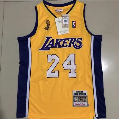 Los Angeles Lakers Kobe Bryant Gold NBA Finals Basketball Vintage #24 Jersey • $43.67