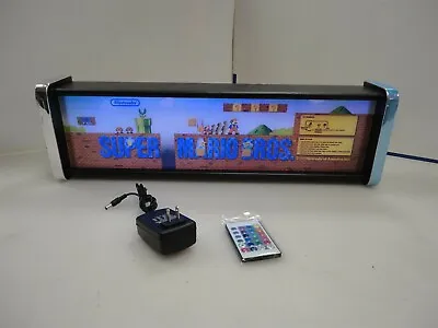 Nintendo Super Mario Brothers Marquee Game/Rec Room LED Display Light Box • $125