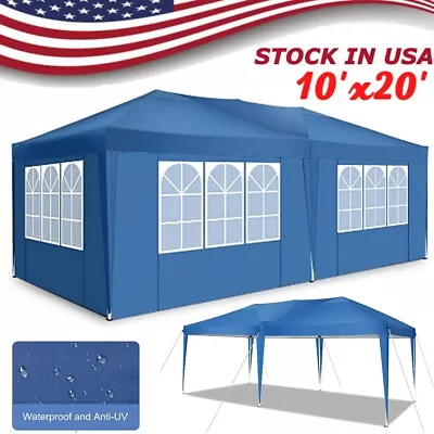 Canopy 10x20 Pop Up Tent Commercial Vendor Gazebo Instant Shelter Camping Tent • $205.99