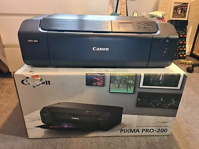 Canon Pixma Pro 200 Printer A3+ Boxed Only Only 4 Months Old • £230