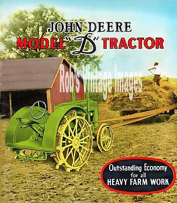John Deere Poster Model D Tractor Farming 1928-1929 Art Print Ad  Photo • $8.48