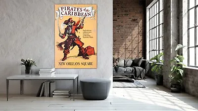 £6.50 • Buy Disneyland Pirates Of The Caribbean Poster A4 A3 A2 A1 No0001