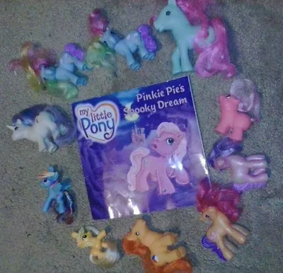 My Little Pony LOT OF 10 Ponies With A Book Wow Cool Brony Bronies Collectible! • $21.96