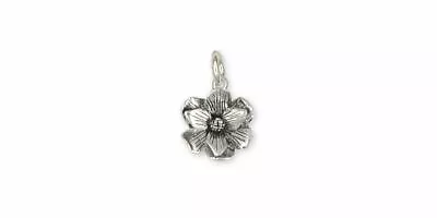 Magnolia Charm Jewelry Sterling Silver Handmade Flower Charm MG4-C • $52.98