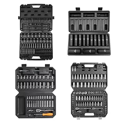 VEVOR Impact Sockets Set 6-Point 1/2in / 3/8in / 1/4in Sockets Set Ratchet Tool • $32.99