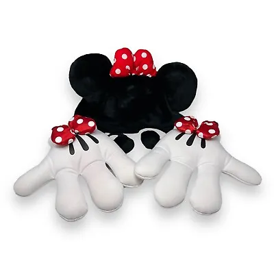 Disney Parks Tokyo Minnie Mouse Gloves + Hat Costume Accessory Set • £30