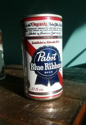 VTG Pabst Blue Ribbon Beer Can ORIGINAL 12 Fl Oz 1960's Slit Open For Man Cave • $9.99