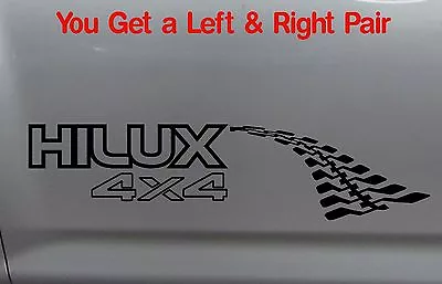 For HILUX 4x4 Tyre Tracks MN Ute Canopy Bullbar Sticker PAIR 300mm • $15.90