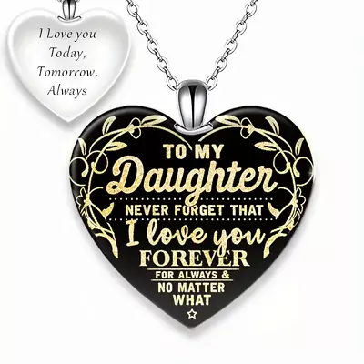 To My Daughter Love Heart Necklace • $8.99
