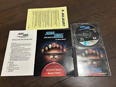 £5.53 • Buy Star Trek The Next Generation TNG A Final Unity 1995 PC Game W Preview Disc