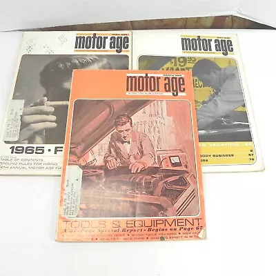 Vintage 1965 Motor Age Magazine By Chilton Lot Of 3 March April May Issues • $31.47