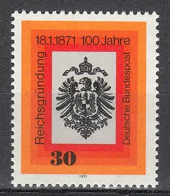 Germany 1971 Mi 658 Sc 1052 MNH Imperial Eagle Centenary Of The German Empire ** • $1.69