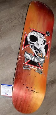 TONY HAWK Signed Birdhouse Skull 2 8.25 Skateboard Deck - PSA COA • $1084