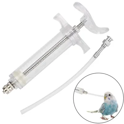 Birds Parrot Feeding Syringe Manual Rearing Gavage Curved Needle Medication Tube • $9.02
