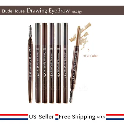 Etude House Drawing Eye Brow 0.25g Tattoo Pen Pencil Marker 7 Color [US Seller] • $6.40