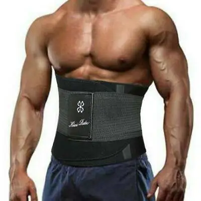 Men's Waist Trainer Body Shaper Sauna Sweat Belt Tummy Control Band Fat Burner • $19.79