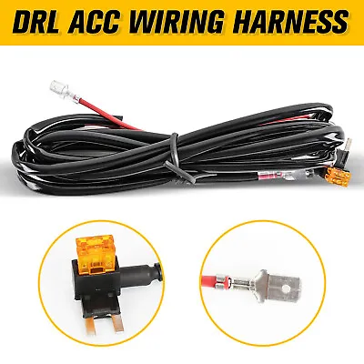 ACC Wiring Harness Kit For Daytime Running Light DRL Halo LED Headlight ACC Wire • $8.49