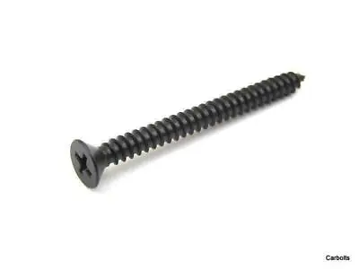 No12 5.5mm Black Stainless Steel Phillips Countersunk Self Tapping Screws • £6.12