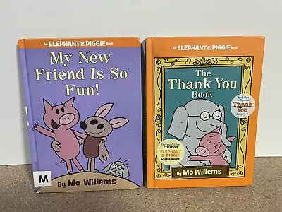 Lot Of 2 Mo Willems Books Elephant And Piggie Hardback • $5