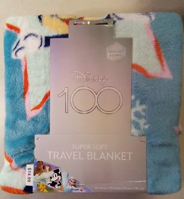 Mickey Mouse Fleece Throw Blanket 45 X55  Disney 100th Anniversary • $14.99