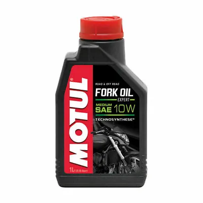 Motul Road & Off Road Motorcycle Fork Oil Expert Medium | 10W | 1 Liter | 105930 • $21.62