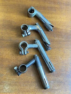 Lot Of 4 Vintage 1930-60s Bicycle Stems Chrome Wald Torrington • $30